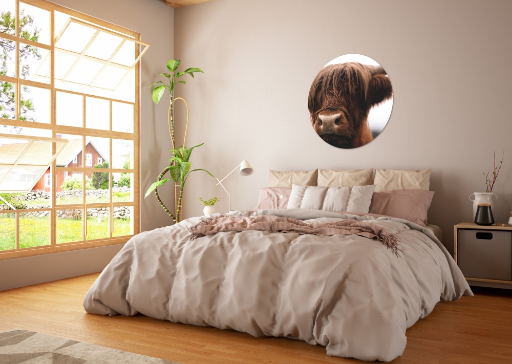 Muurcirkel dieren slaapkamer