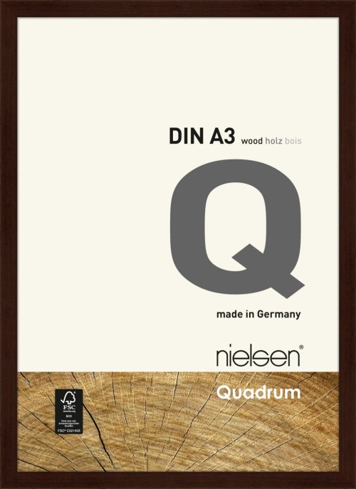 Nielsen Quadrum Wenge fotolijst met hangers