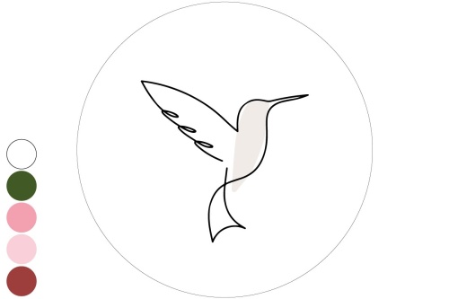 Flying bird - Muurcirkel