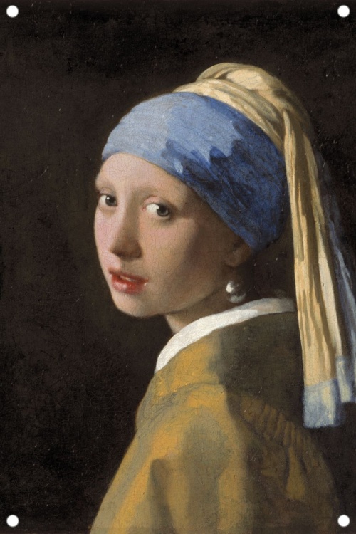 Meisje met de parel - Johannes Vermeer - Tuinposter 