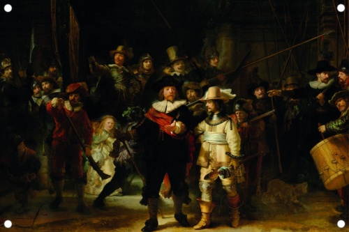 De Nachtwacht - Rembrandt van Rijn - Tuinposter