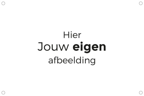 Eigen visual - Tuinposter