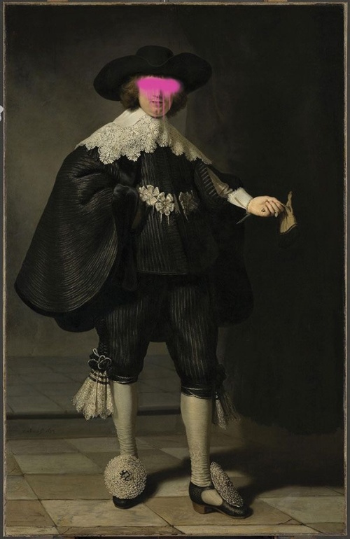 Marten Soolmans met verfvlek - Rembrandt van Rijn