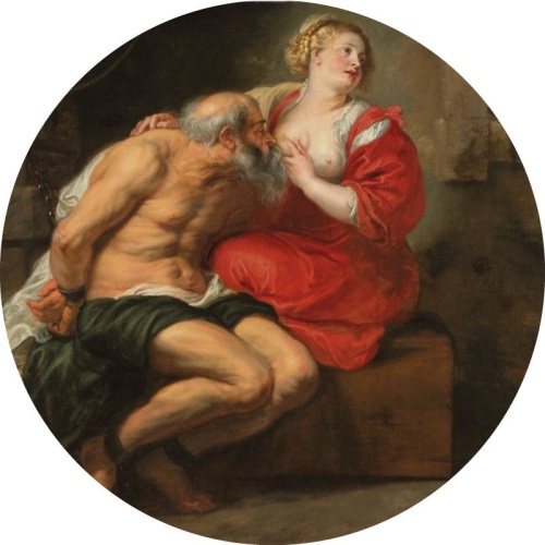 Cimon en Pero - Peter Paul Rubens - Muurcirkel