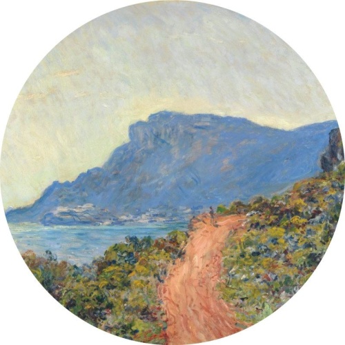 Claude Monet - La Corniche bij Monaco - Muurcirkel
