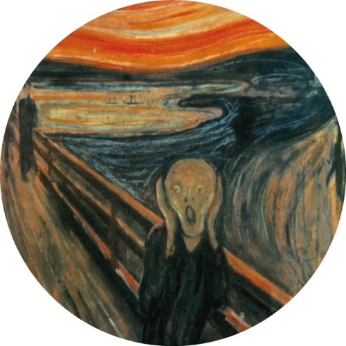 De Schreeuw - Edvard Munch - Muurcirkel