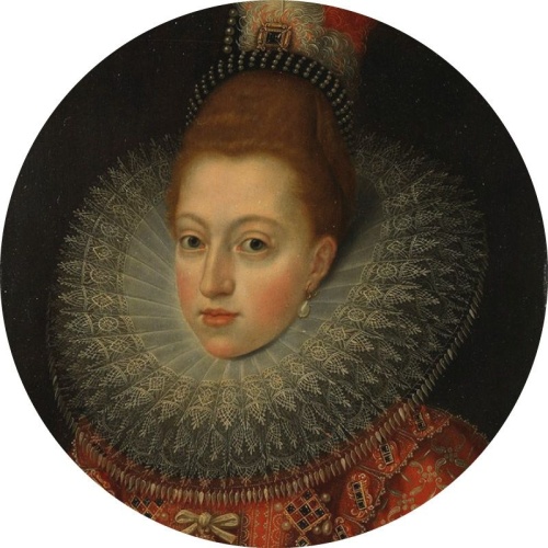 Margaretha van Oostenrijk - Frans Pourbus - Muurcirkel