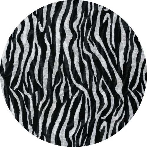 Zebra Black & White - Muurcirkel