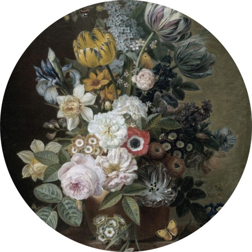  Stilleven met bloemen - Eelke Jelles Eelkema 70 cm Dibond - Muurcirkel