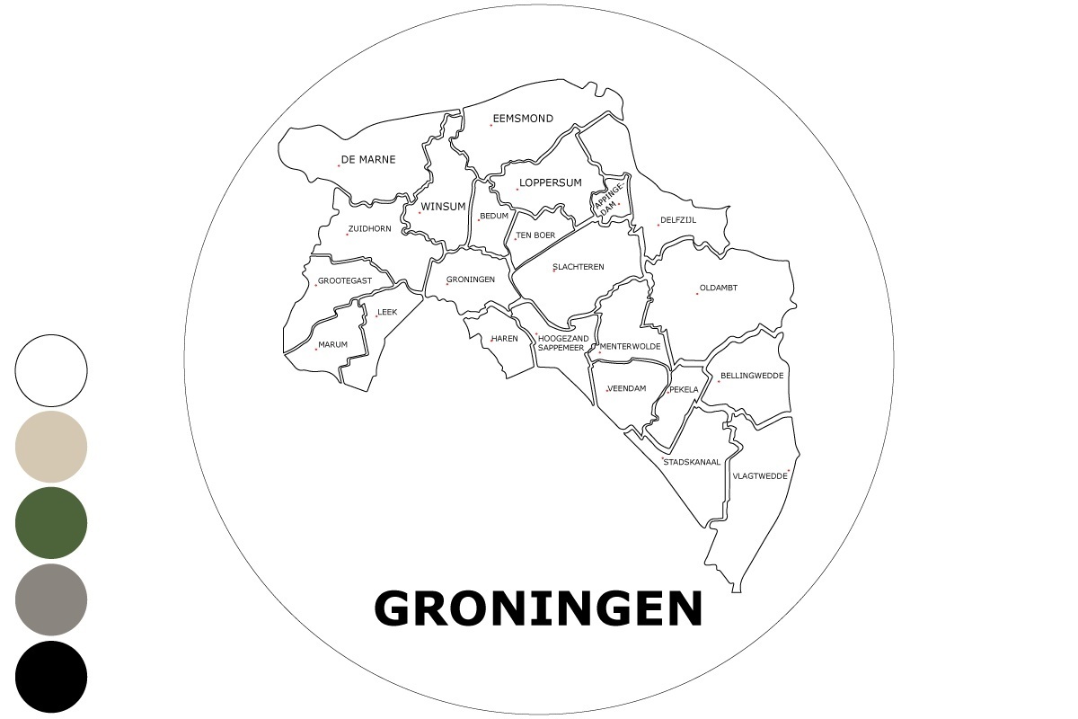 Provincie Groningen - Muurcirkel