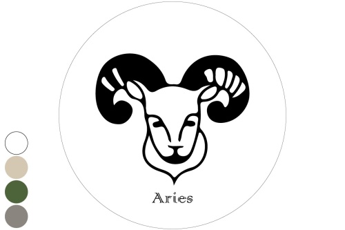Sterrenbeeld Ram - Muurcirkel