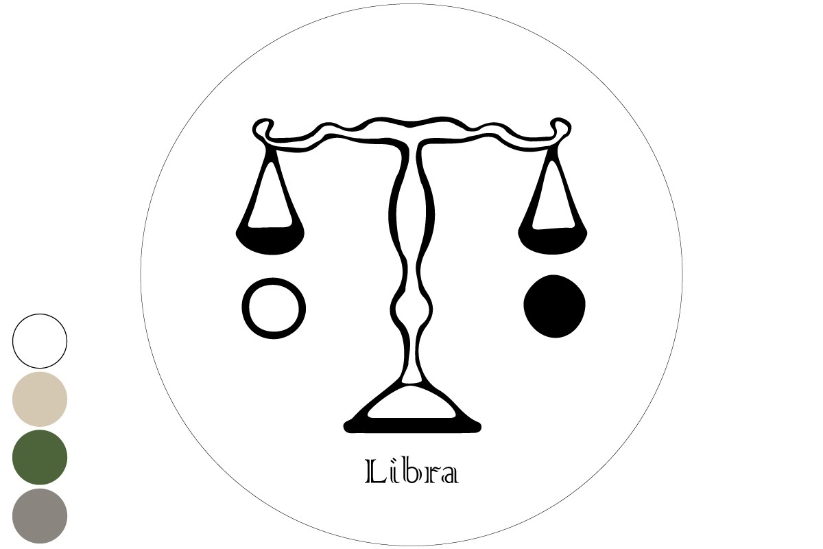 Sterrenbeeld Weegschaal - Muurcirkel | Maak van jouw muur een statement