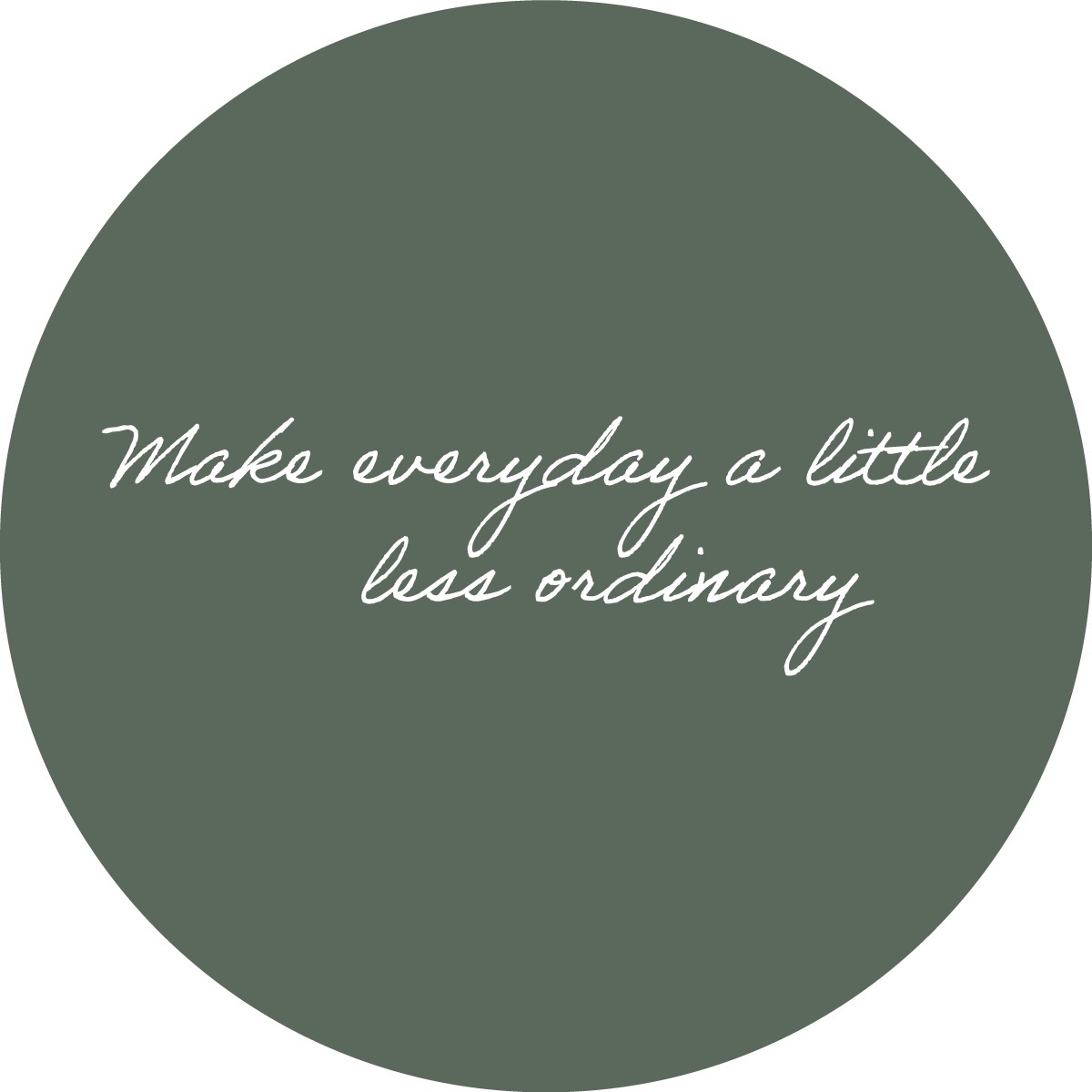 Make everyday a little less ordinary - Muurcirkel