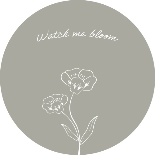 Watch me bloom - Muurcirkel