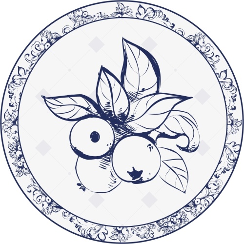 Druiven op zijn Hollands - Muurcirkel