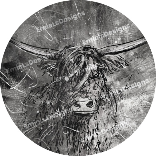 Kop van een stoere stier - EmielsDesigns
