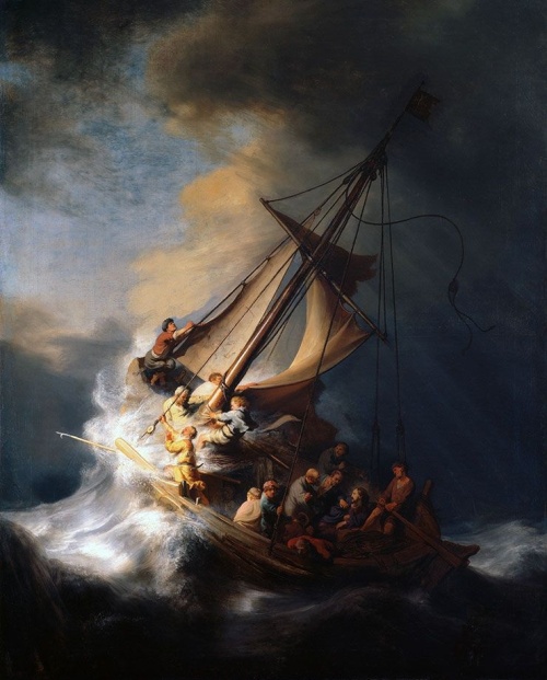 Storm op het meer van Galileas - Rembrandt van Rijn