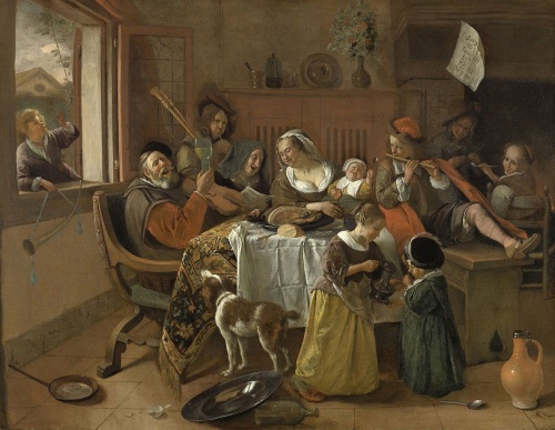 Vrolijke huisgezin - Jan Steen