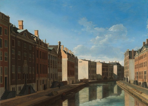 Gezicht op de Gouden Bocht in de Herengracht - Gerrit Adriaensz. Berckheyde