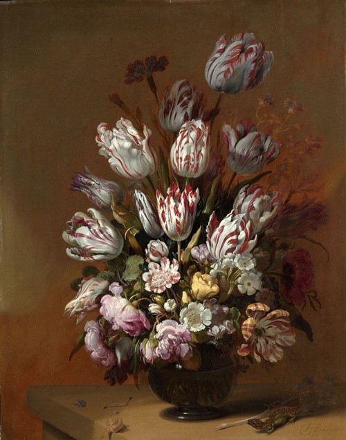 Stilleven met bloemen - Hans Bollongier